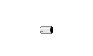 verloopbus L=100mm 1 3/4 inch (44,5mm) Simons Staal