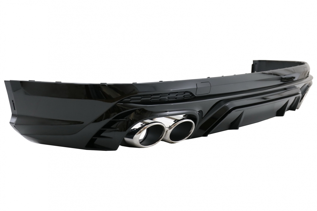 Diffuser SQ5 look Audi Q5 SUV FY S-Line (2018-2020) Zilver