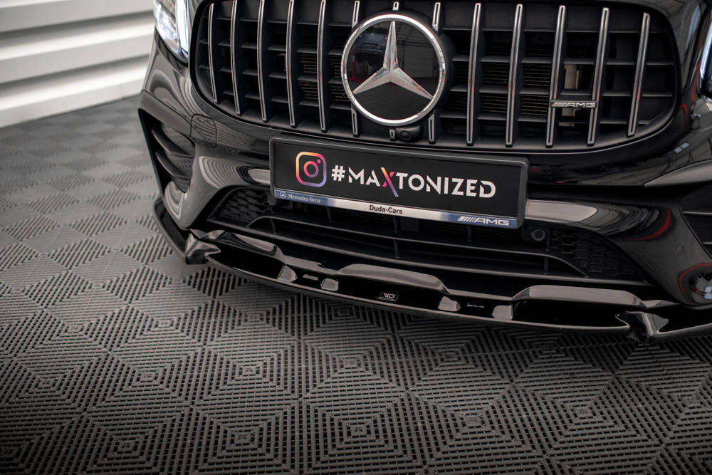 Voorspoiler V.1 Mercedes GLB AMG Pakket & GLB 35 AMG Maxton Glans Zwart