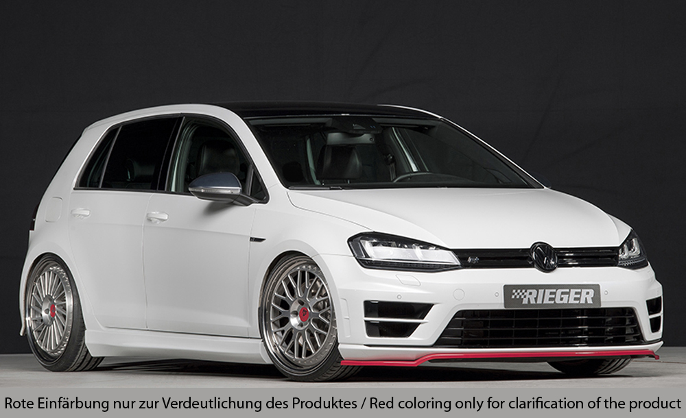 Spoilerzwaard Glossy Black Rieger VW Golf 7 GTI/GTD/GTE 2017-