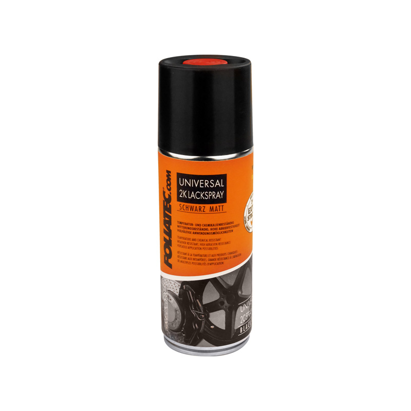 Foliatec Universal 2C Spray Paint Set - matzwart 3x400ml