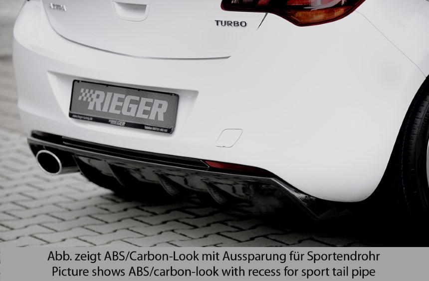Diffuser Opel Astra J 5-dr. Rieger uitlaat links