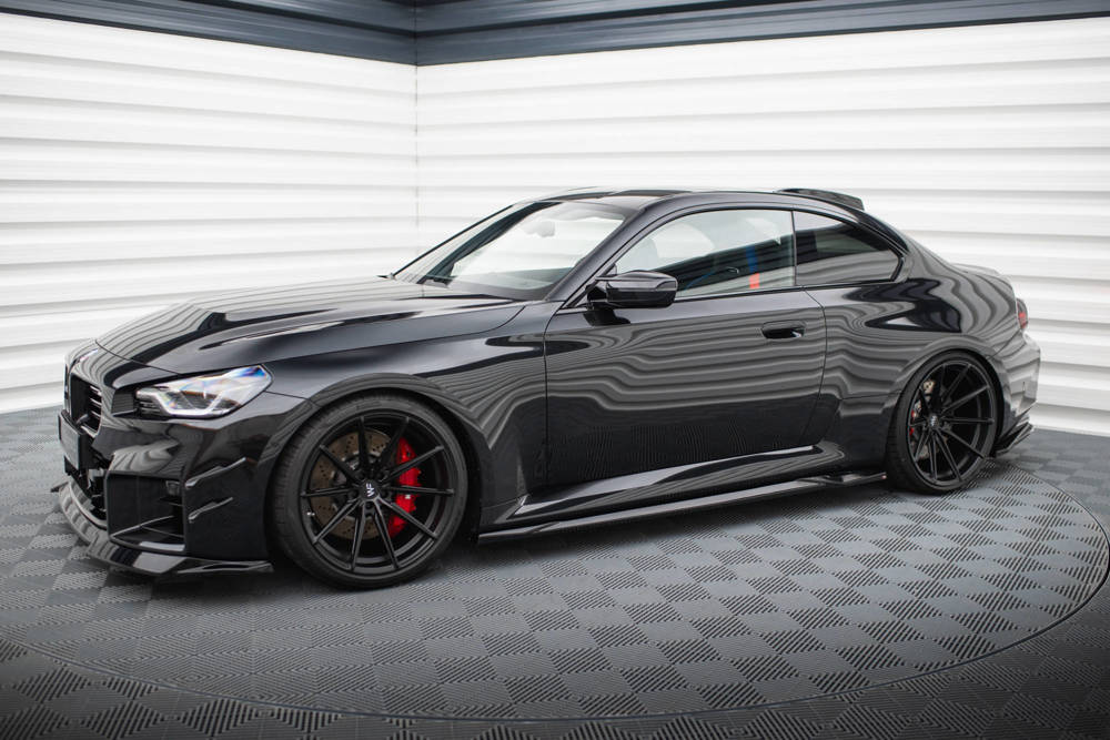Zijskirts V.1 BMW M2 G87 Maxton Glans Zwart