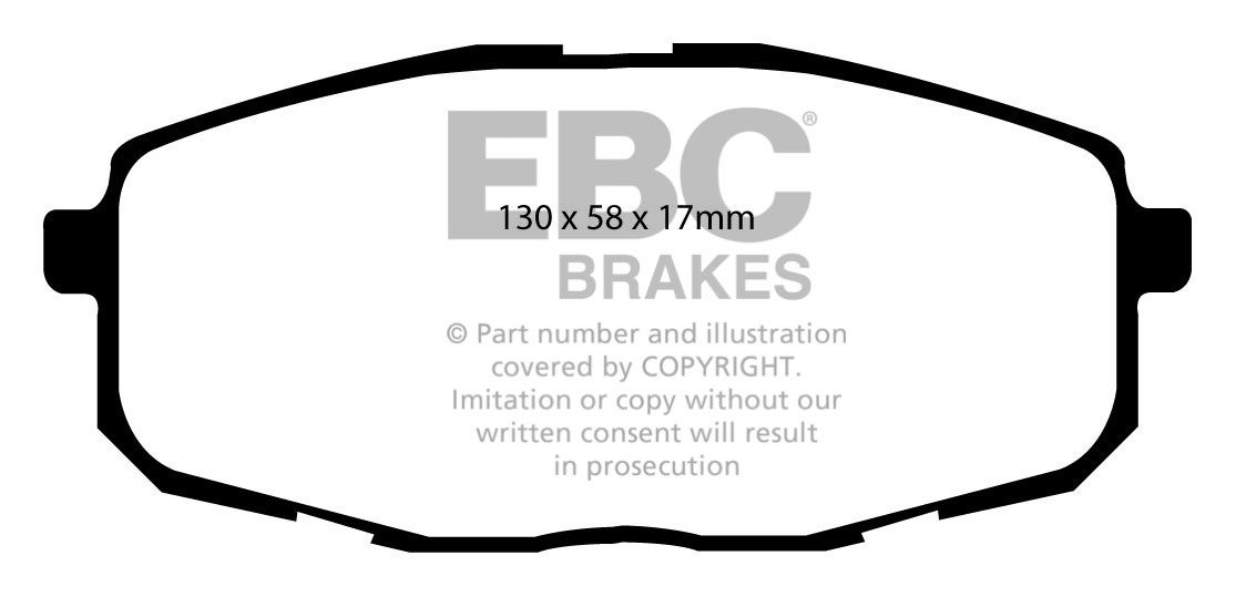 EBC Brakes KIA Pro-Cee'd 2.0 TD 2008-2010 Remblokken voorzijde