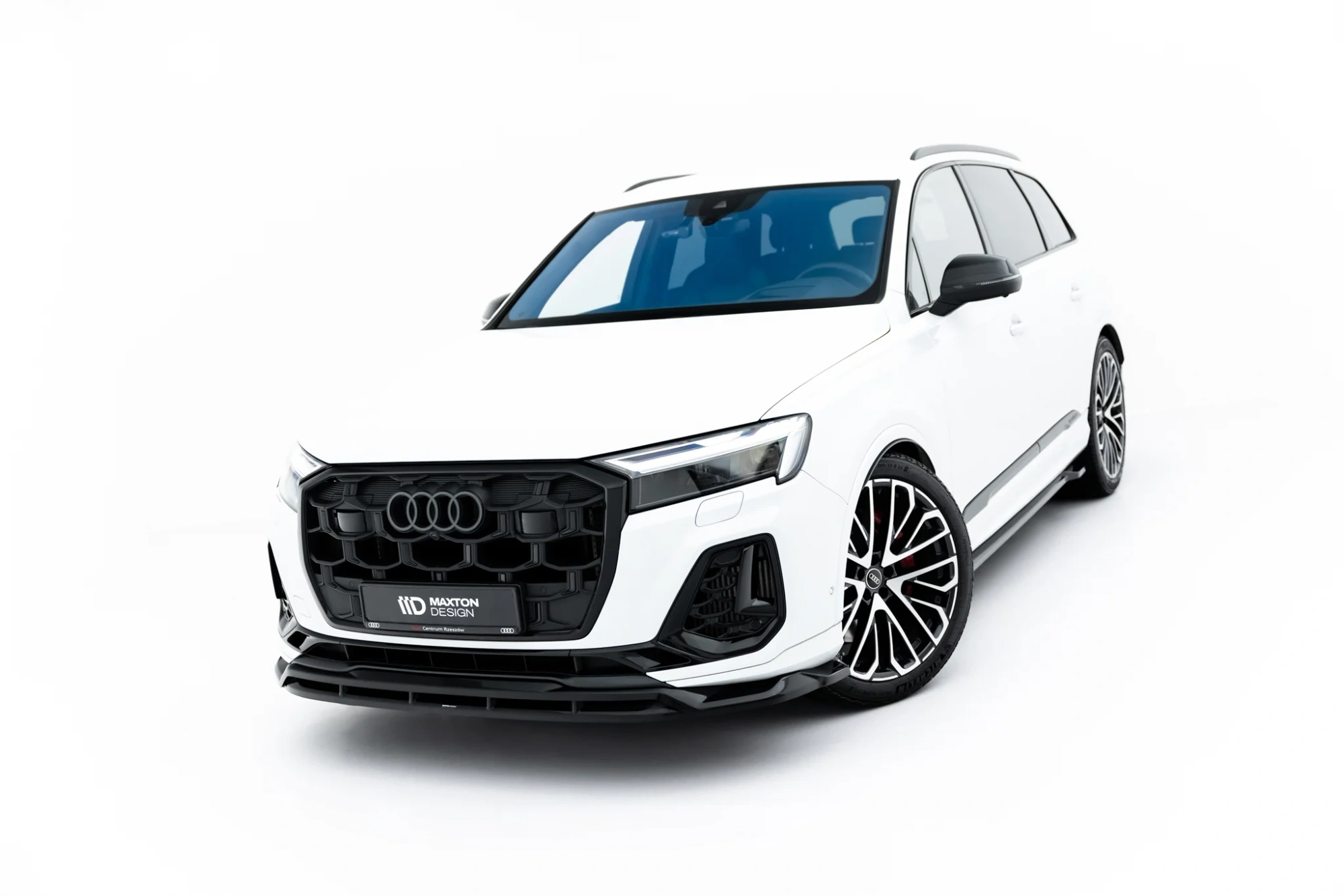 Voorspoiler Audi Q7 S-Line MK2 Facelift 2 Maxton Glanzend zwart