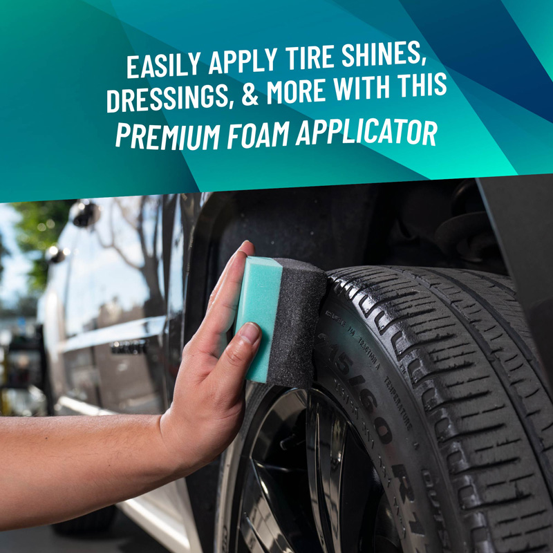 Chemical Guys Durafoam Contoured Large Tire Dressing Applicator Pad With Wonder Wave Technology