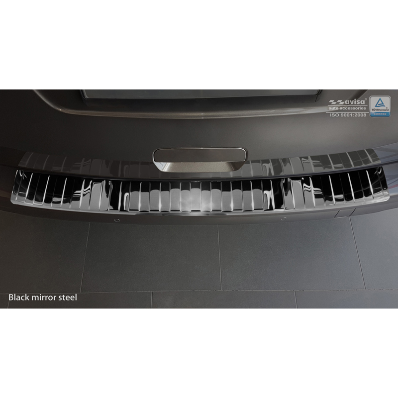 Zwart-Chroom RVS Achterbumperprotector  Citroën Spacetourer / Peugeot Traveller / Toyota Proace Verso 2016- 'Ribs'