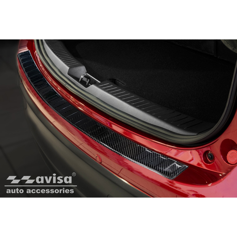 Echt 3D Carbon Achterbumperprotector  Mazda CX-5 2012-2017 'Ribs'