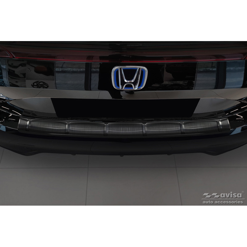 Zwart RVS Achterbumperprotector  Honda Civic XI HB 2022- 'Ribs'