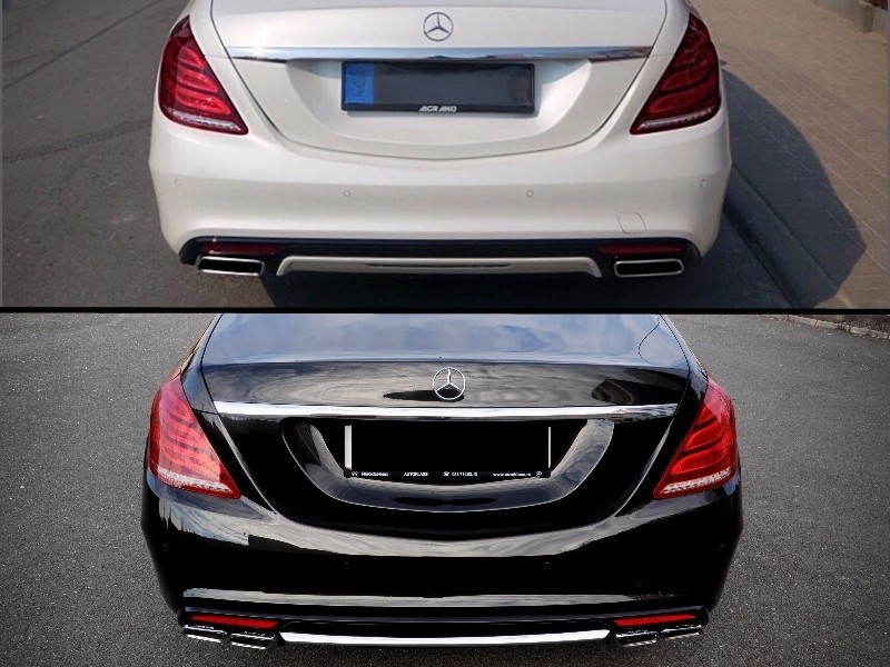 Diffuser Mercedes S-Klasse W222 AMG S63 Zwart