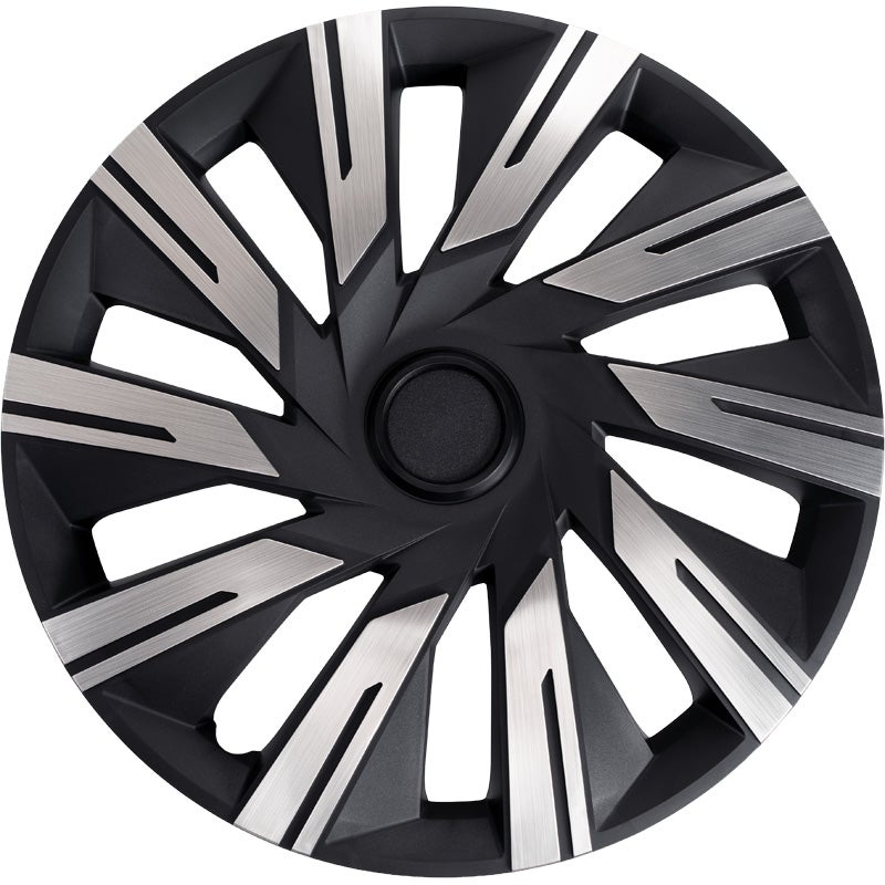 4-Delige J-Tec Wieldoppenset Tecna 15-inch alu/zwart