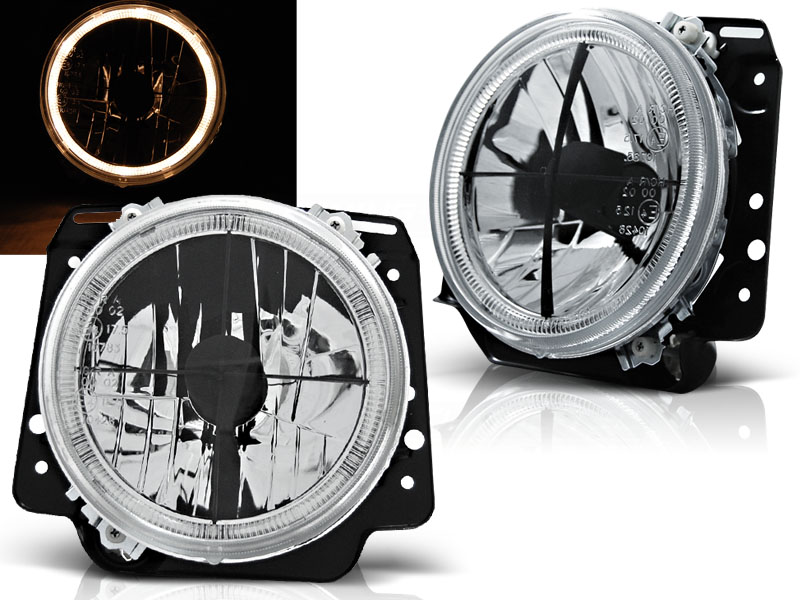 Faros VW Golf II Angel Eyes con kruis
