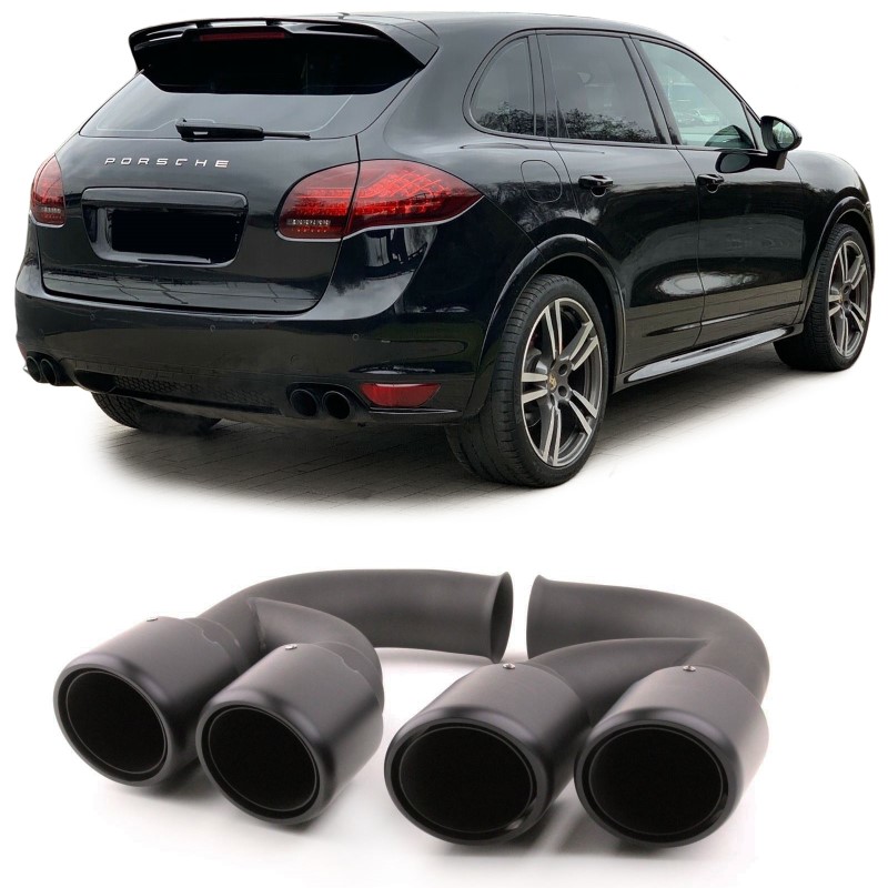 Exhaust tips Porsche Cayenne 958 92A Facelift GTS Look 14-17