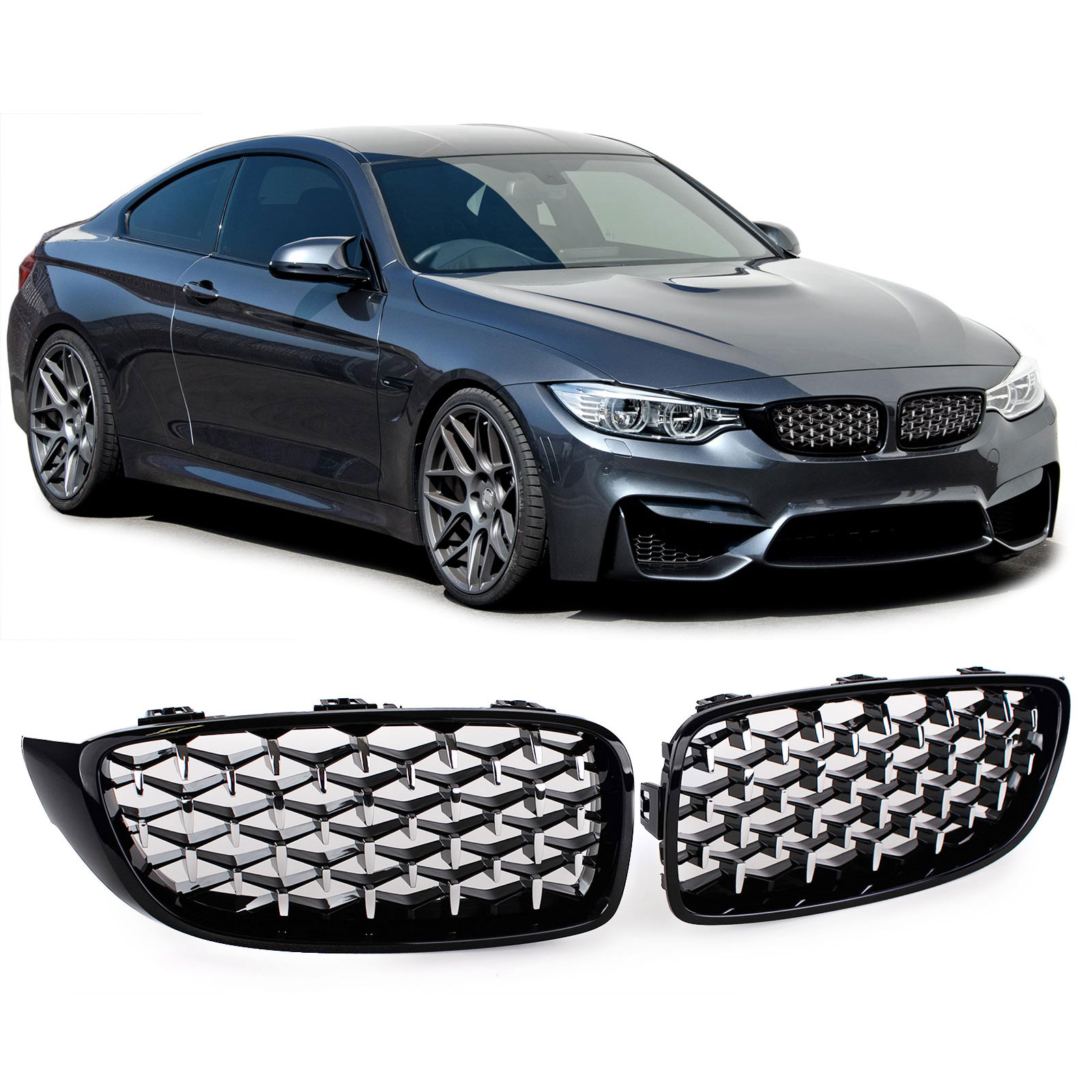 Grill Nieren BMW 4-Serie F32/F33/F36 piano black