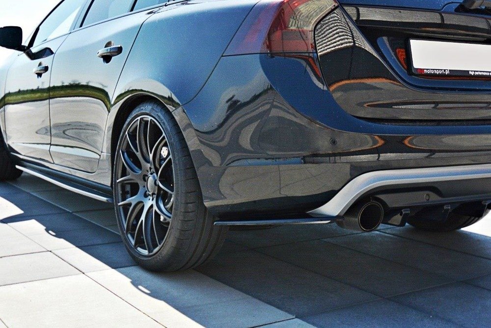 Achterdiffuser Volvo V60 Polestar Facelift Zwart Glans  L + R