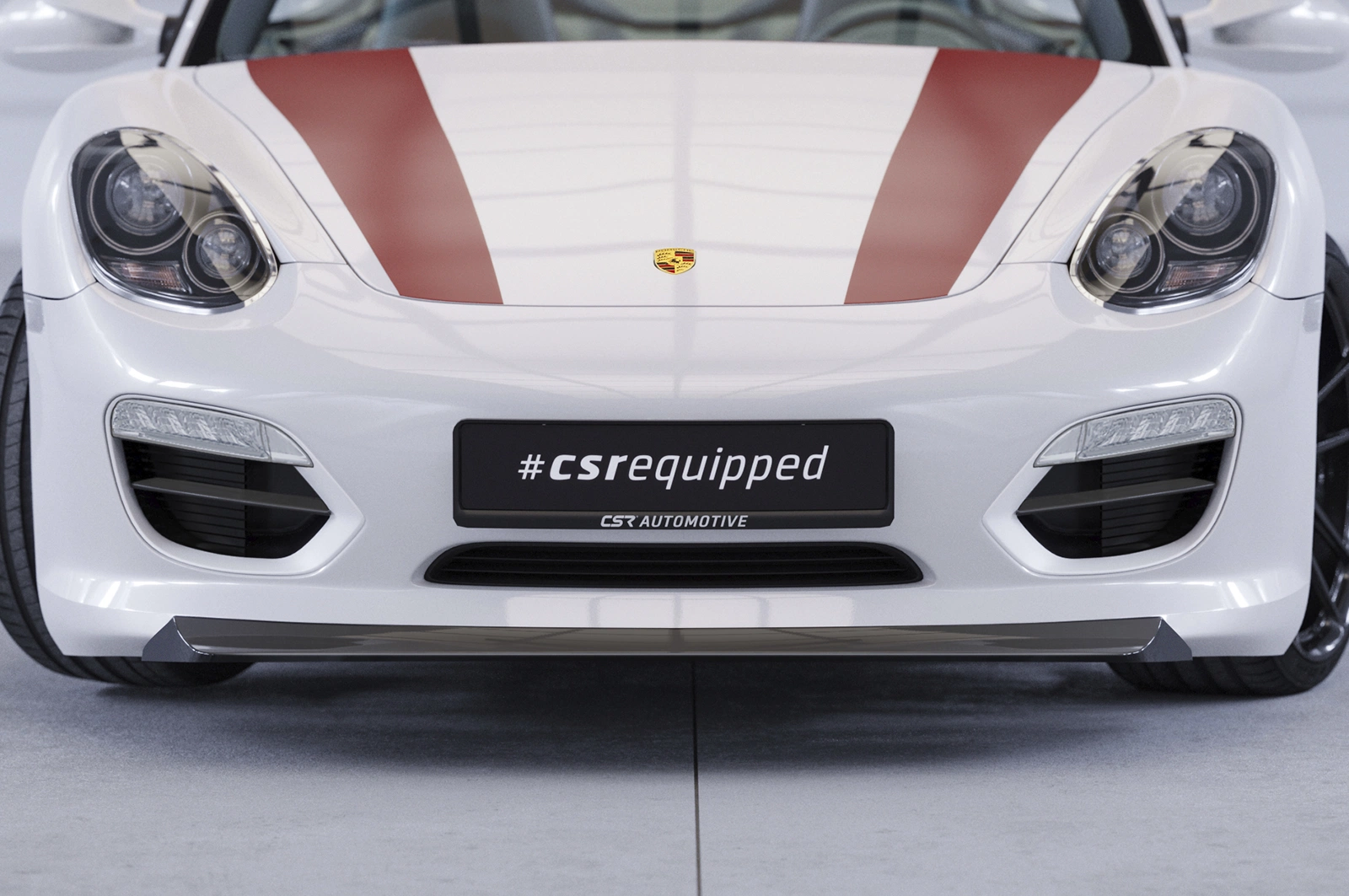 Voorspoiler Porsche Boxster 987 Glans Zwart – 2009–2012