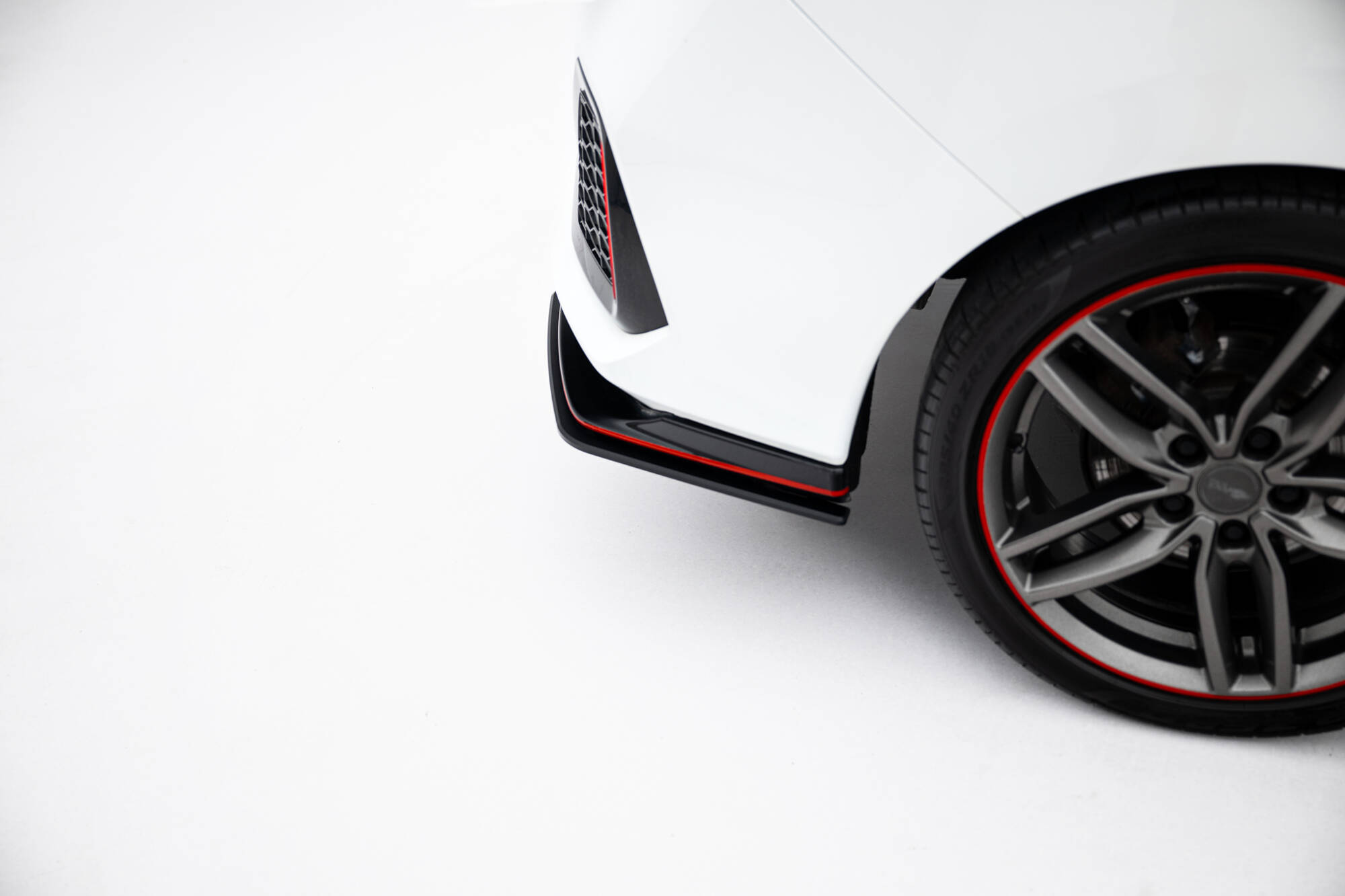 Street Pro Achterzij Spoilers V.2 Honda Civic Sport MK10 Facelift Maxton Glanzend zwart
