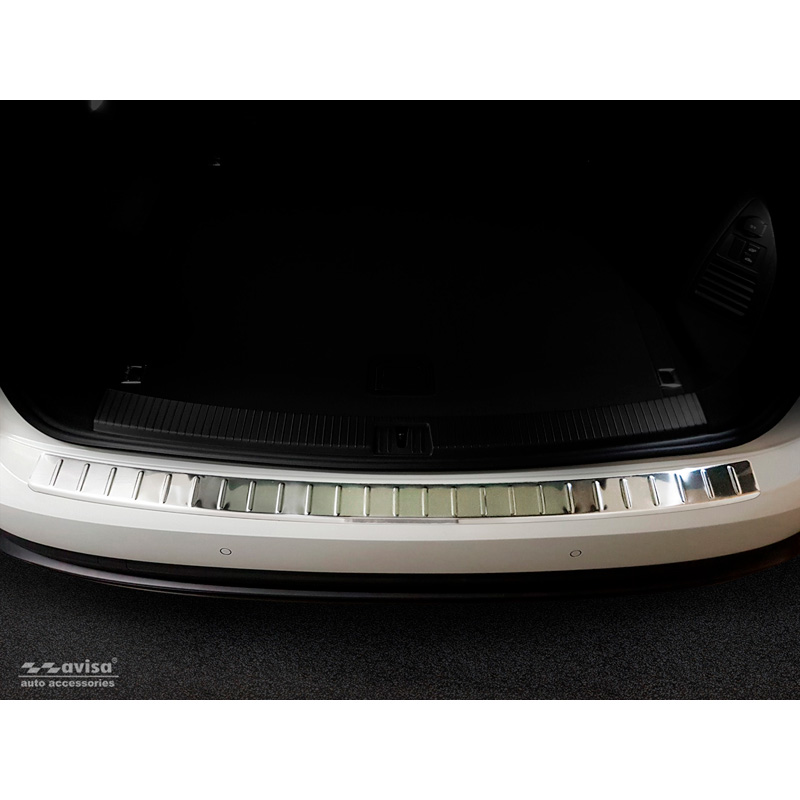 RVS Achterbumperprotector  Volkswagen Touareg III (CR7) 2018- Incl. Facelift 'Ribs'