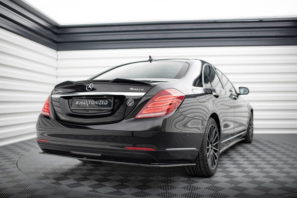 Spoiler Mercedes S klasse W222 Maxton Glans Zwart