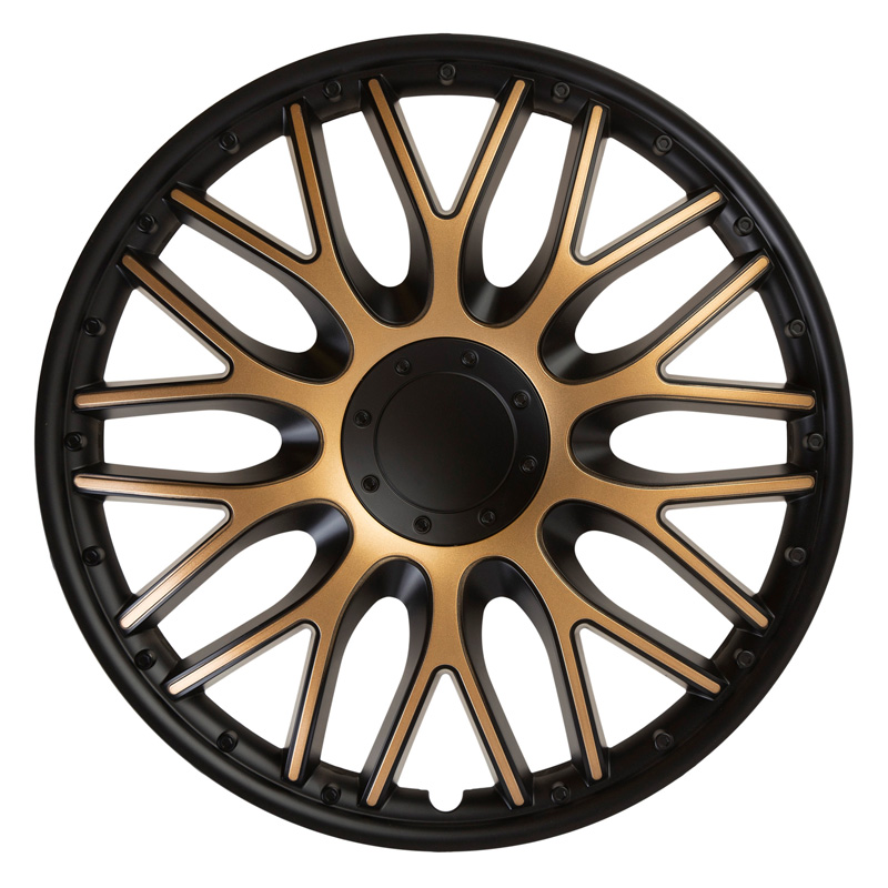 J-Tec 4-Delige Wieldoppenset Orden 13-inch zwart/goud