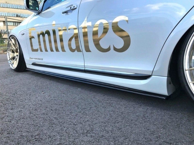 Zijskirts Diffusers Lexus GS 300 Mk3 Facelift Glanzend Zwart