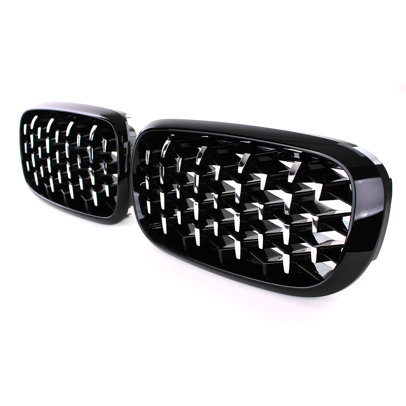 Grills BMW X5 F15 X6 F16 2013-2018 Exclusive Glanzend zwart/chroom