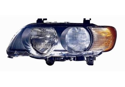 koplamp, H7+H7, oranje knipper, elektr verstelb, incl stelmotort