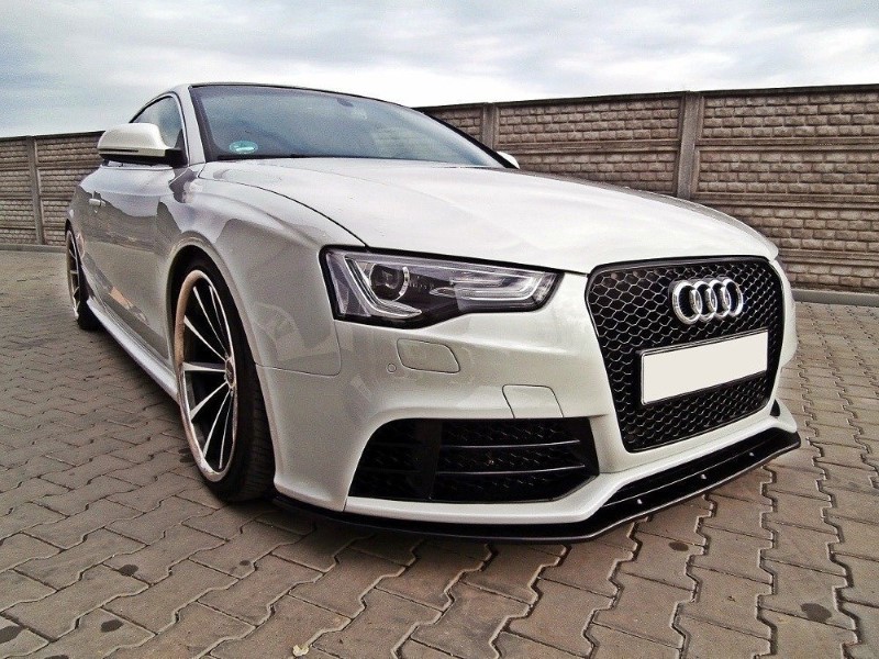 Voorspoiler Audi RS5 8T /  8T FL Glanzend Zwart