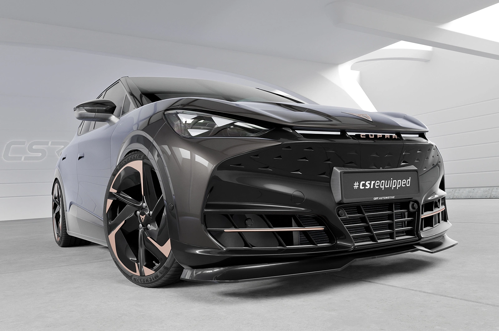 Voorspoiler Cupra Tavascan Glans Zwart – 2023–