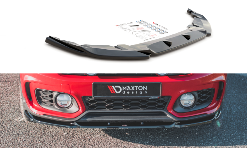 Voorspoiler Mini Countryman F60 Maxton Design glans zwart V.2