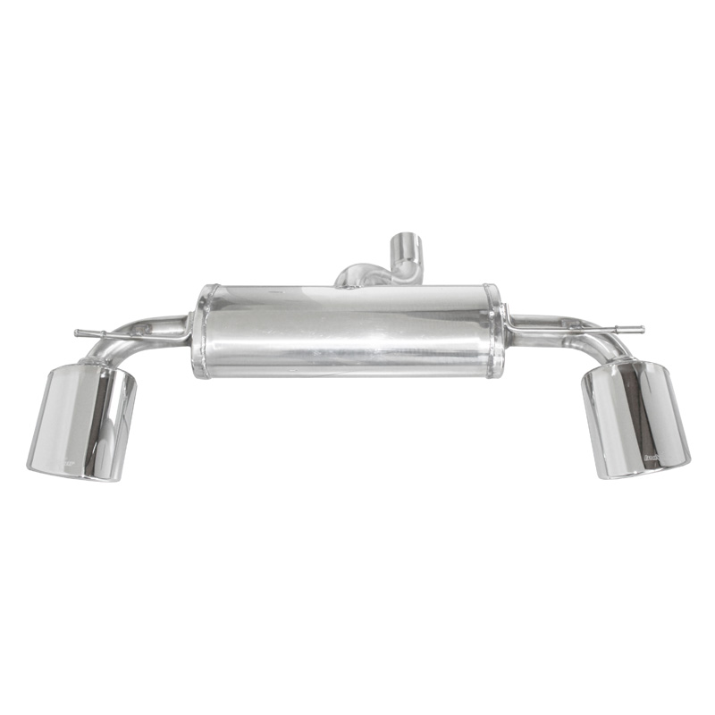 100% RVS Dubbele Sportuitlaat  Mercedes A-Klasse (W176) 4WD 2012-2015 1x150x105mm Oblique