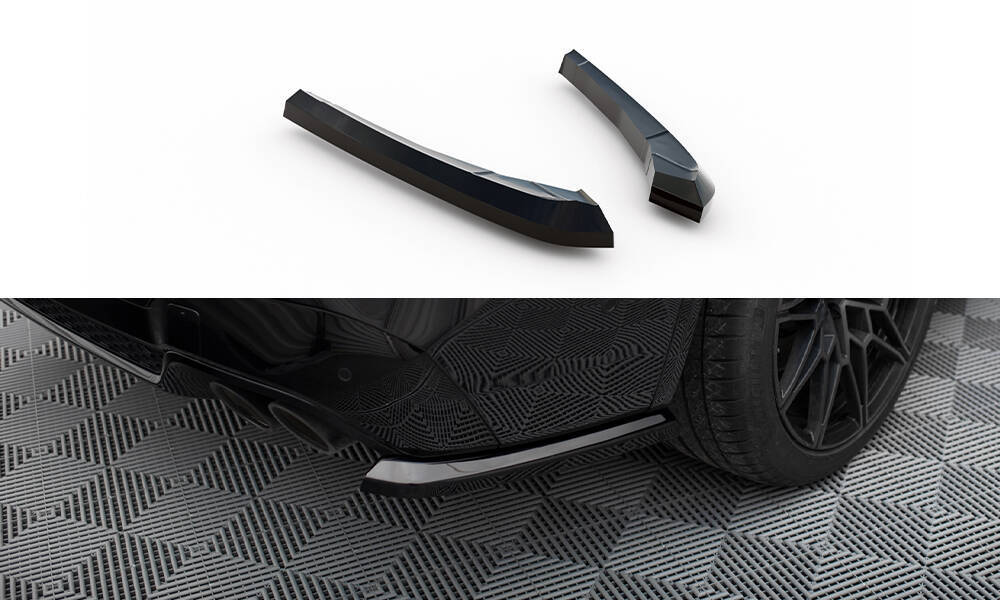 Zijdiffuser BMW X3M F97 FL Maxton Glans Zwart