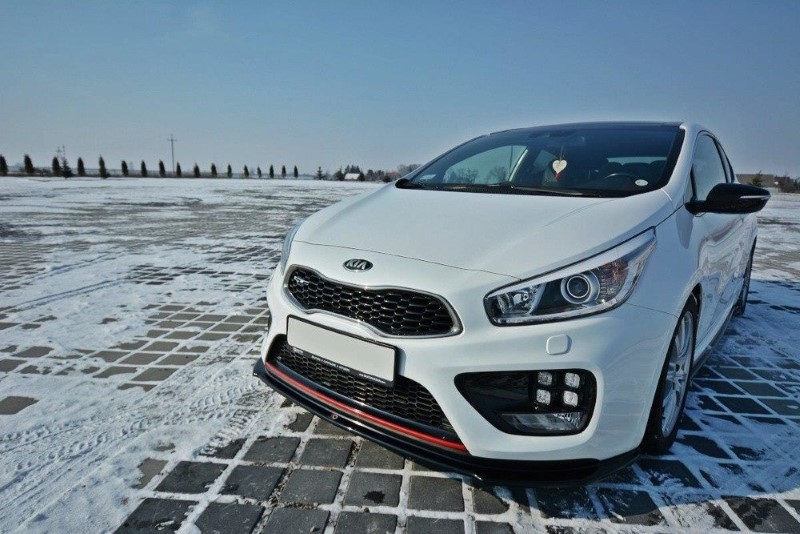 Voorspoiler Kia Cee'd / Pro Cee'd GT MK2 V.1 Glanzend Zwart