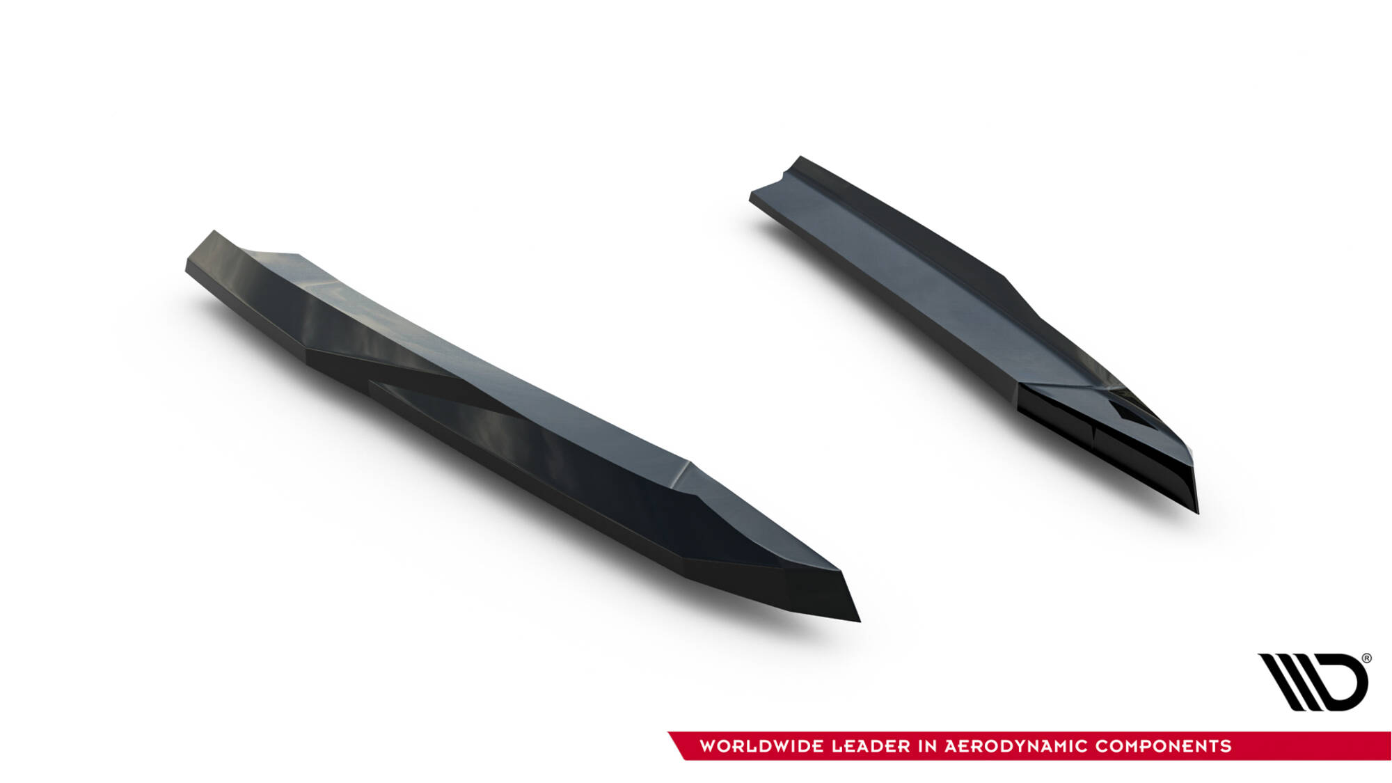 Achterzij Spoilers V.1 Skoda Octavia RS Liftback MK4 / MK4 Facelift Maxton Glanzend zwart