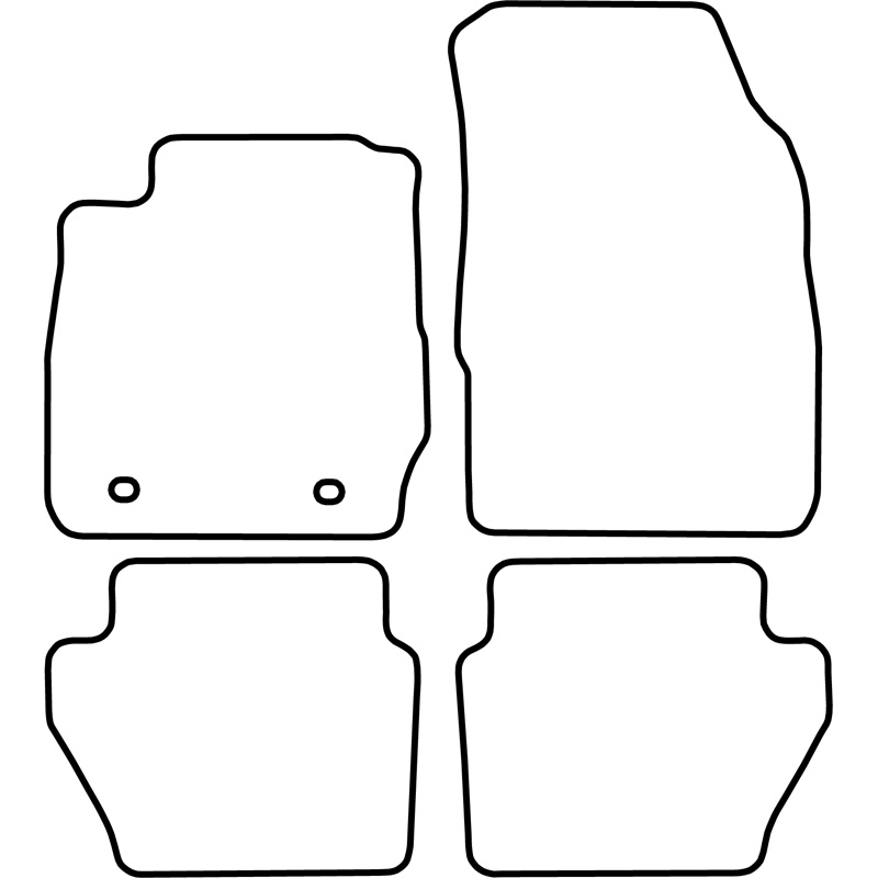 Automatten Ford Fiesta VII 9/08-