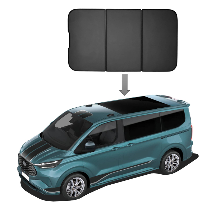 SunClip Panoramadak Zonwering  Volkswagen T7 Caravelle (L1) 2024- & Ford Tourneo Custom (L1) 2023-