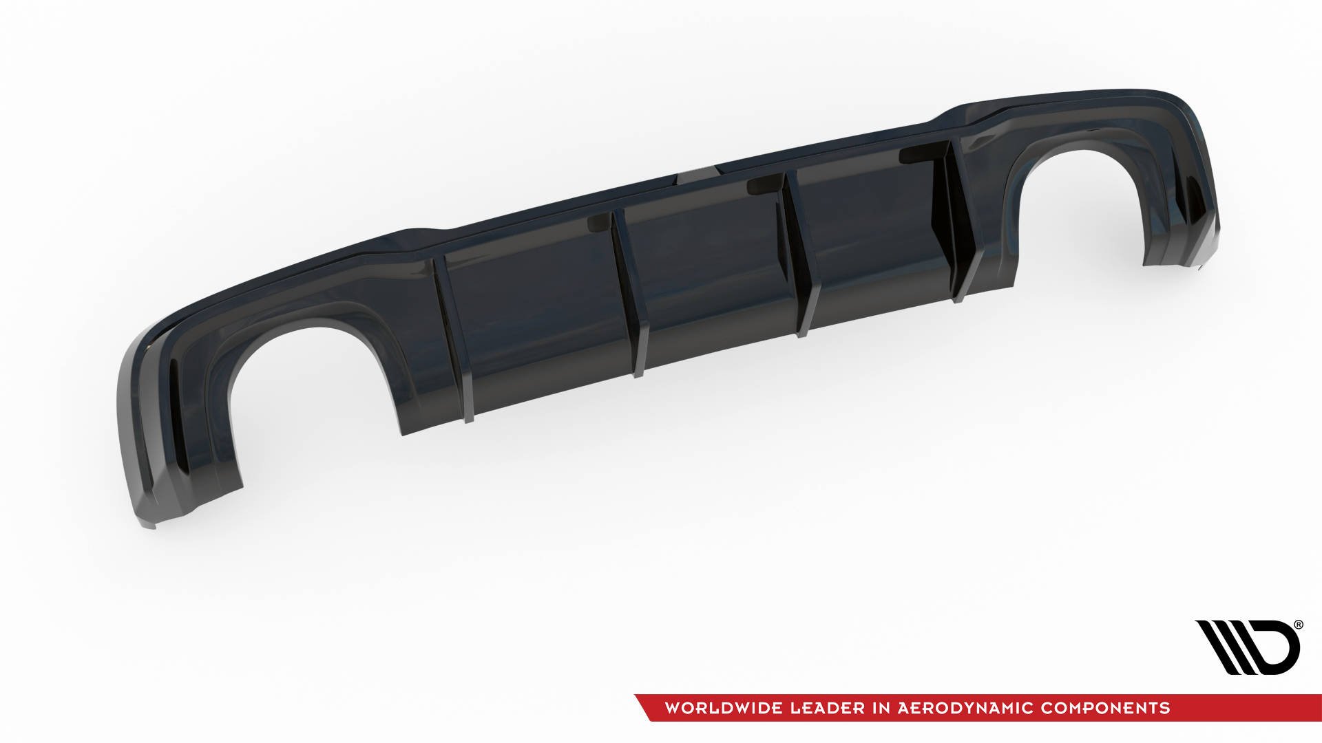 Achter Diffuser V.2 Audi RS3 8V Sportback Facelift Maxton Glanzend zwart