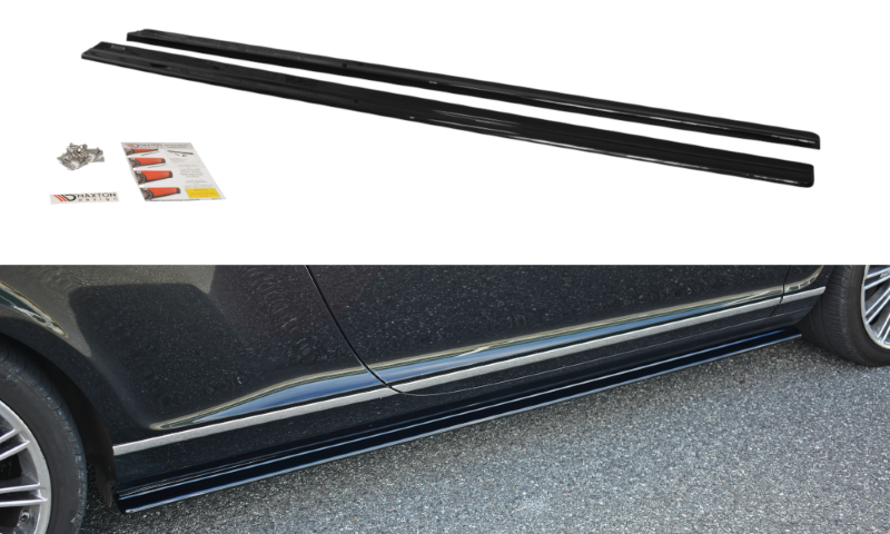 Zijskirts Diffusers Bentley Continental GT Glanzend Zwart