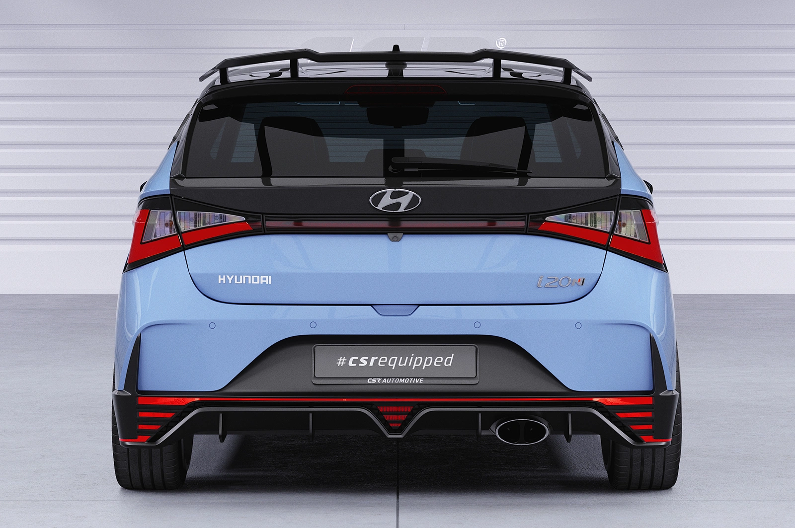 Achterspoiler Hyundai I20 (BC3) N / N-Performance glans zwart