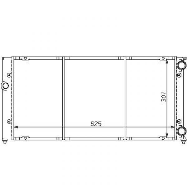 Radiator GOLF III 91-97 628x322 1.61.82.01.9+D+TD