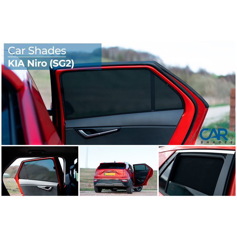 Set Car Shades (achterportieren)  Kia Niro II 2022- (2-delig)