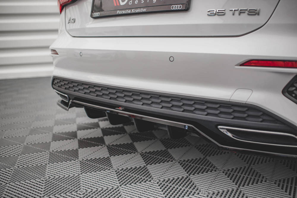 Diffuser Audi A3 8Y S-line Maxton Glans Zwart