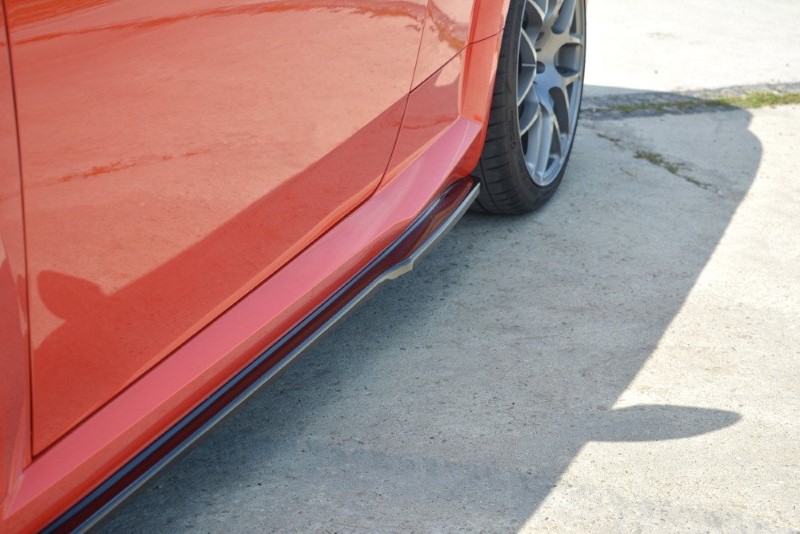 Zij Skirts Diffusers Audi TT RS 8S Glanzend Zwart