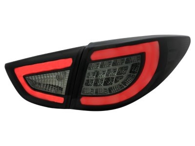 Taillights Hyundai Tuscon with Lightbar and LED 09- black/red