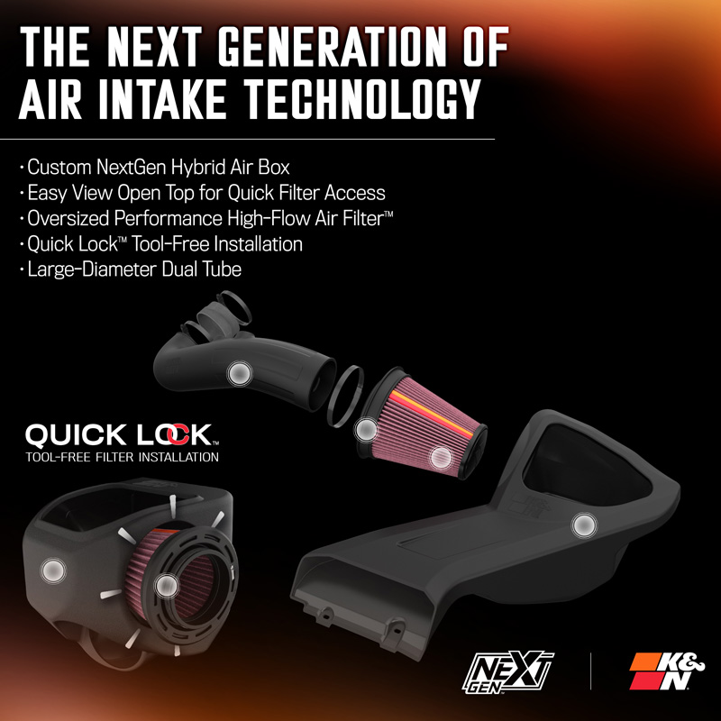K&N NextGen Cold Air intake  Ford F150 5.0L V8 2015- (50-2591)