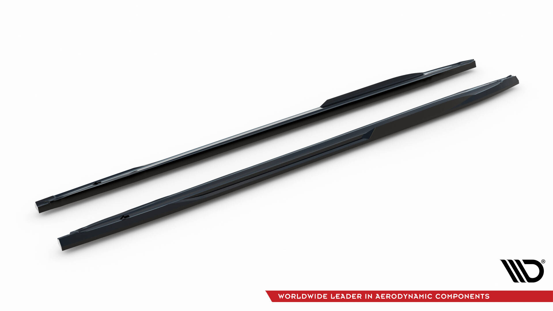 Zijskirts V.2 Audi S3 / A3 S-line 8Y Facelift Maxton Glanzend zwart