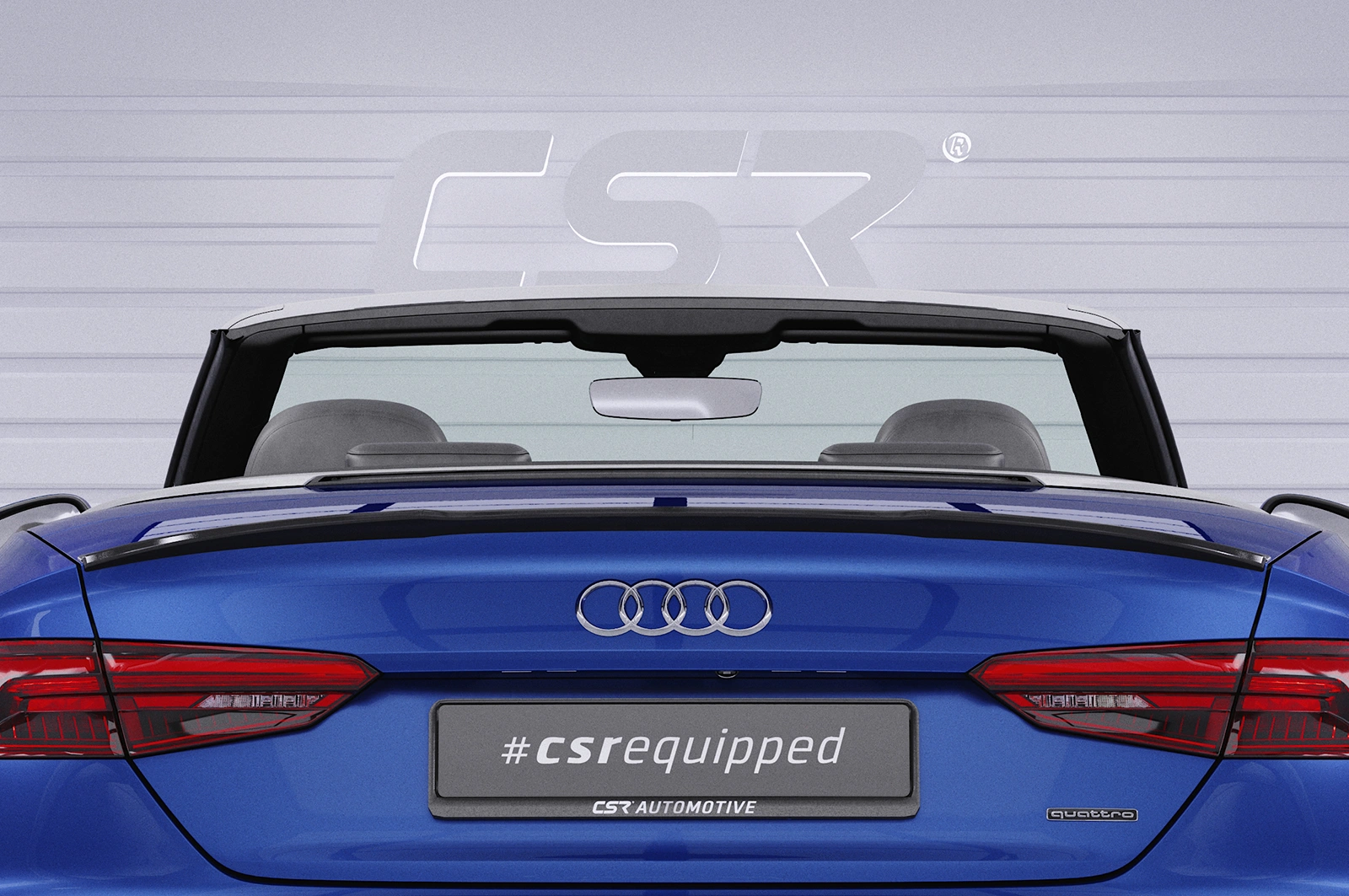 Achterspoiler Audi A5 / S5 / RS5 (F5) glans zwart