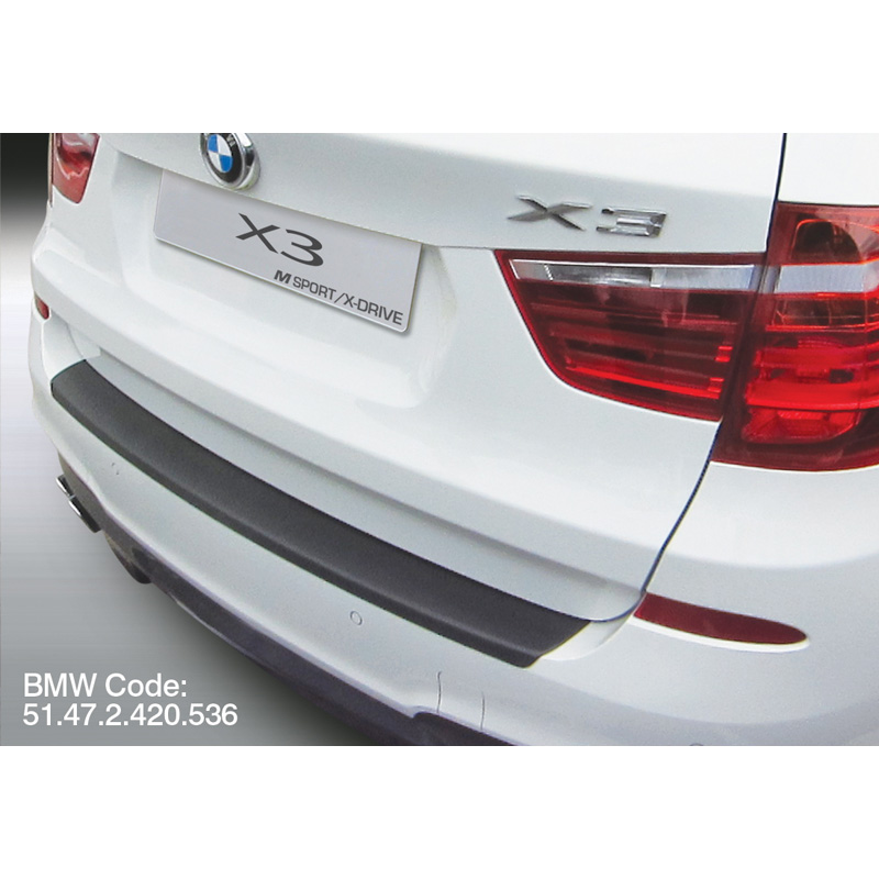 ABS Achterbumper beschermlijst  BMW X3 F25 2014-2017 'M-Sport' Zwart