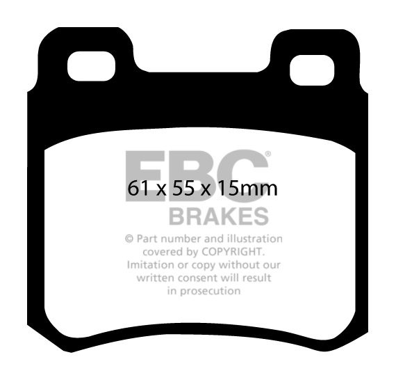 EBC Brakes MERCEDES C-Class (W202) C180 93-96 Remblokken achterz