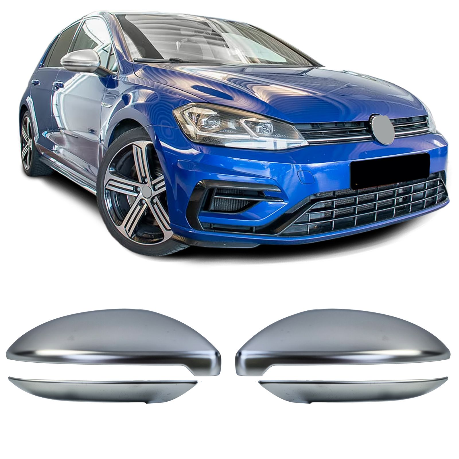 Spiegelkappen VW Golf VII mat Chroom